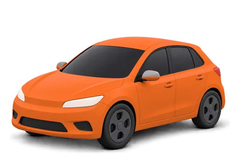 Hatchback in Orange