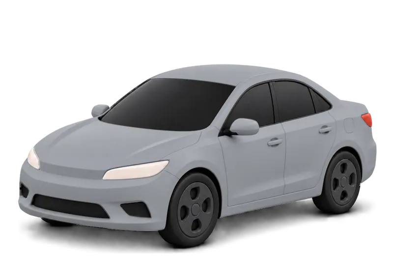 Sedan in Silver
